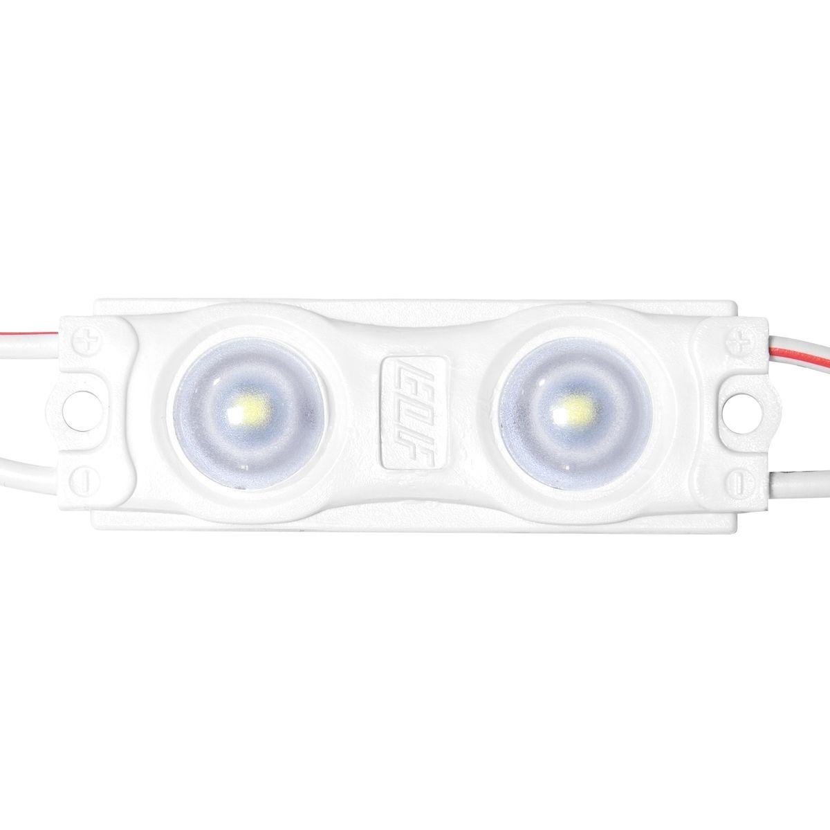 Модуль светодиодный ELF 2SMD диод 2835, с линзой, 160гр.,12В, IP 65, STD, белый ELF-2SMD2835std W