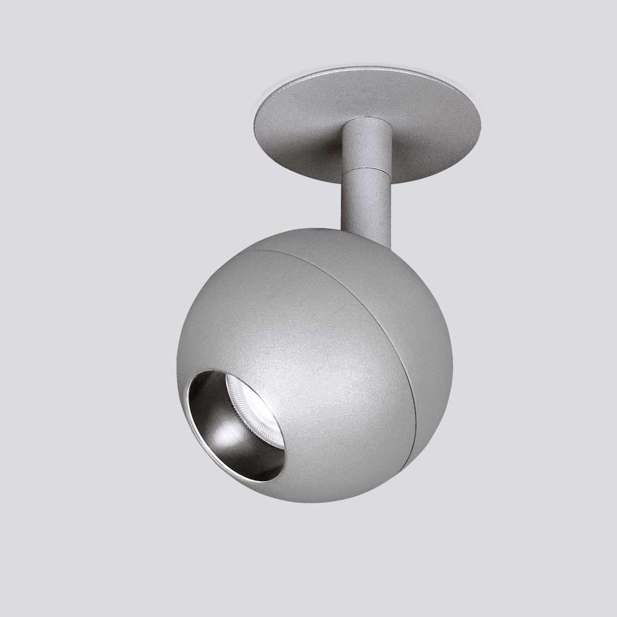 Встраиваемый светодиодный спот Elektrostandard Ball 9925 LED 8W 4200K серебро a053736