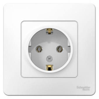 Розетка 2К+З Systeme Electric Blanca 16A 250V белая BLNRS001011