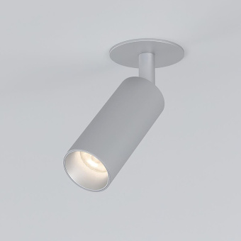 Встраиваемый светодиодный спот Elektrostandard Diffe 25039/Led серебряный a058219