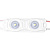 Модуль светодиодный ELF 2SMD диод 2835, с линзой, 160гр.,12В, IP 65, STD ELF-2SMD2835std СW